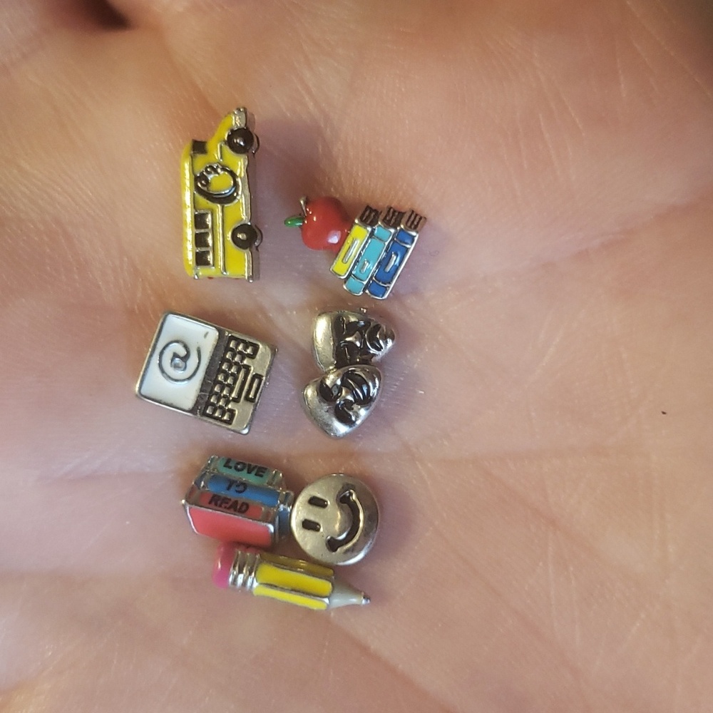 Origami Owl charm lot SCHOOL